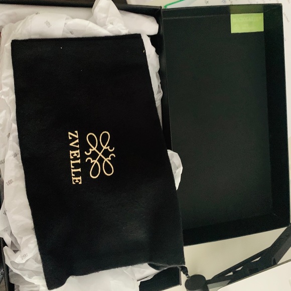 ZVELLE cute pink gray heels women size 7 - Picture 6 of 7